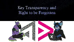 Key Transparency and the Right to be Forgotten