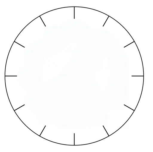clock with no numbers